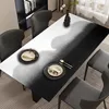 Artistic Gradient Living Room Table Mats PVC Waterproof Oil Proof Tablecloth Kitchen Dining Table Decoration Full Cover Mat 식탁보 2