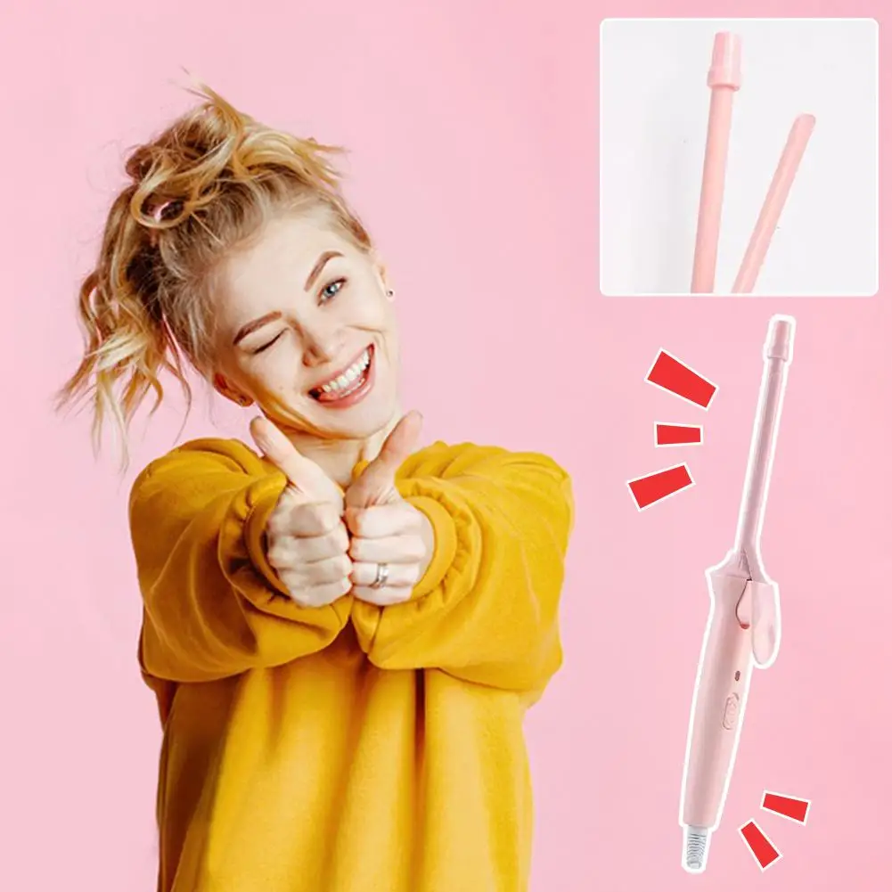

Stylish Wool Curling Iron Fast Safe Simple 9MM Curling Hairstyling Anti-Scalding Damage Home Tools Smoother Reduce Shinier I1J0