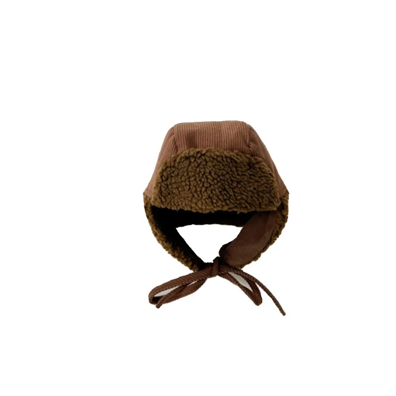 Children's Winter Shearling-Lined Thickened Boy's and Girl's Lei Feng Hat Stylish Baby Ear-Warming Hat Toddler Winter Hats