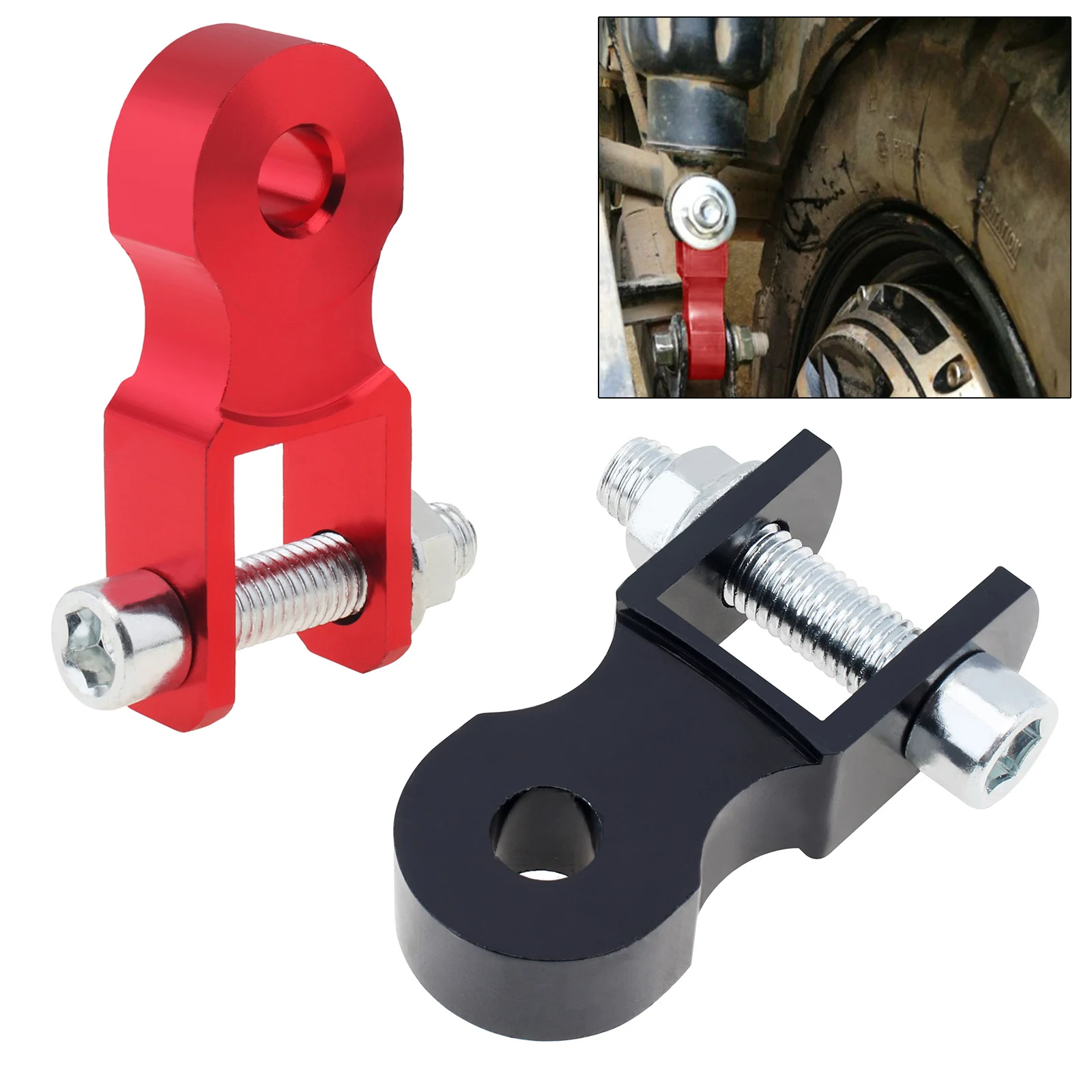 Rear Shock Absorber Extender. Pit Bike 25mm Jack Up Silver - Pit Bike Parts