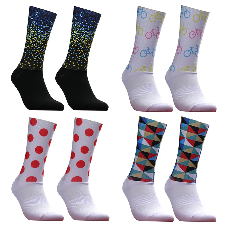

Socks Anti Slip New Seamless Cycling Integral Moulding High-tech Bike Sock Compression Bicycle Outdoor Running Sport Socks