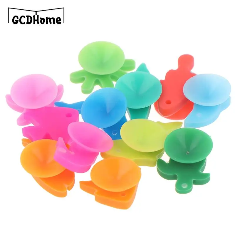 Christmas Silicone Marine Animals Wine Glass Marker Drinking Cup Identifier Tag Signs for Party (Mixed Colors) 12Pcs/Set