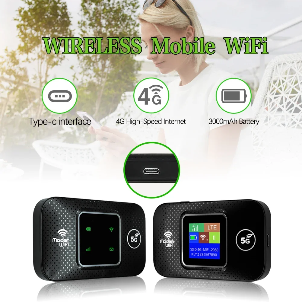 M9S H807Pro MF800 Portable Wireless Wi-Fi Modem With Card Slot 150Mbps 4G LTE Router Outdoor Plug&Play Mobile Hotspot Device