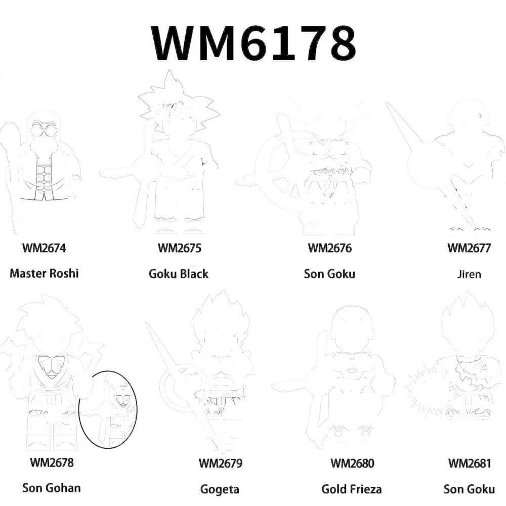 

WM6177 WM6178 Adventure TV Shows Mini Building Blocks Bricks With Balls Action Figures Educational Toys For Children Gifts