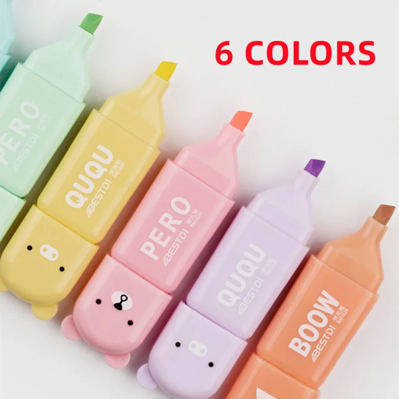 KawaiiMiniHighlighter456ColorssetCuteMarkersPastelDrawing