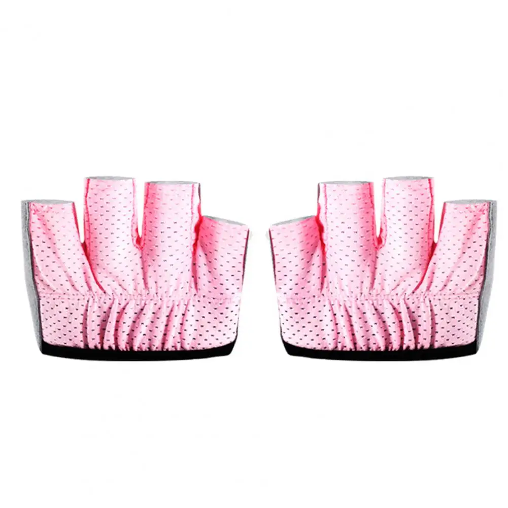 Yoga Gloves Four-finger Sweat Absorption Breathable Mitten Women Fingerless Non-slip Pilates Gloves Fitness Accessories 요가 장갑