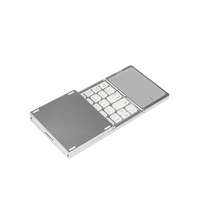 Português Árabe Russo Espanhol Francês B089t Mini Teclado Bluetooth sem Fio Dobrável com Touchpad para Windows Android Ios - Imagem 4