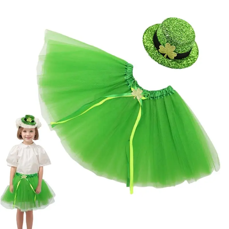 

Пышная юбка-пачка для девочек, зеленая мини-юбка-пачка из тюля для малышей, Детская праздничная одежда