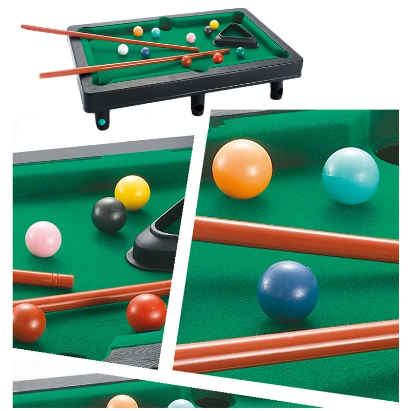 Tabletop Billiards, Mini Desktop Pool Table, Snooker Toy Game Set