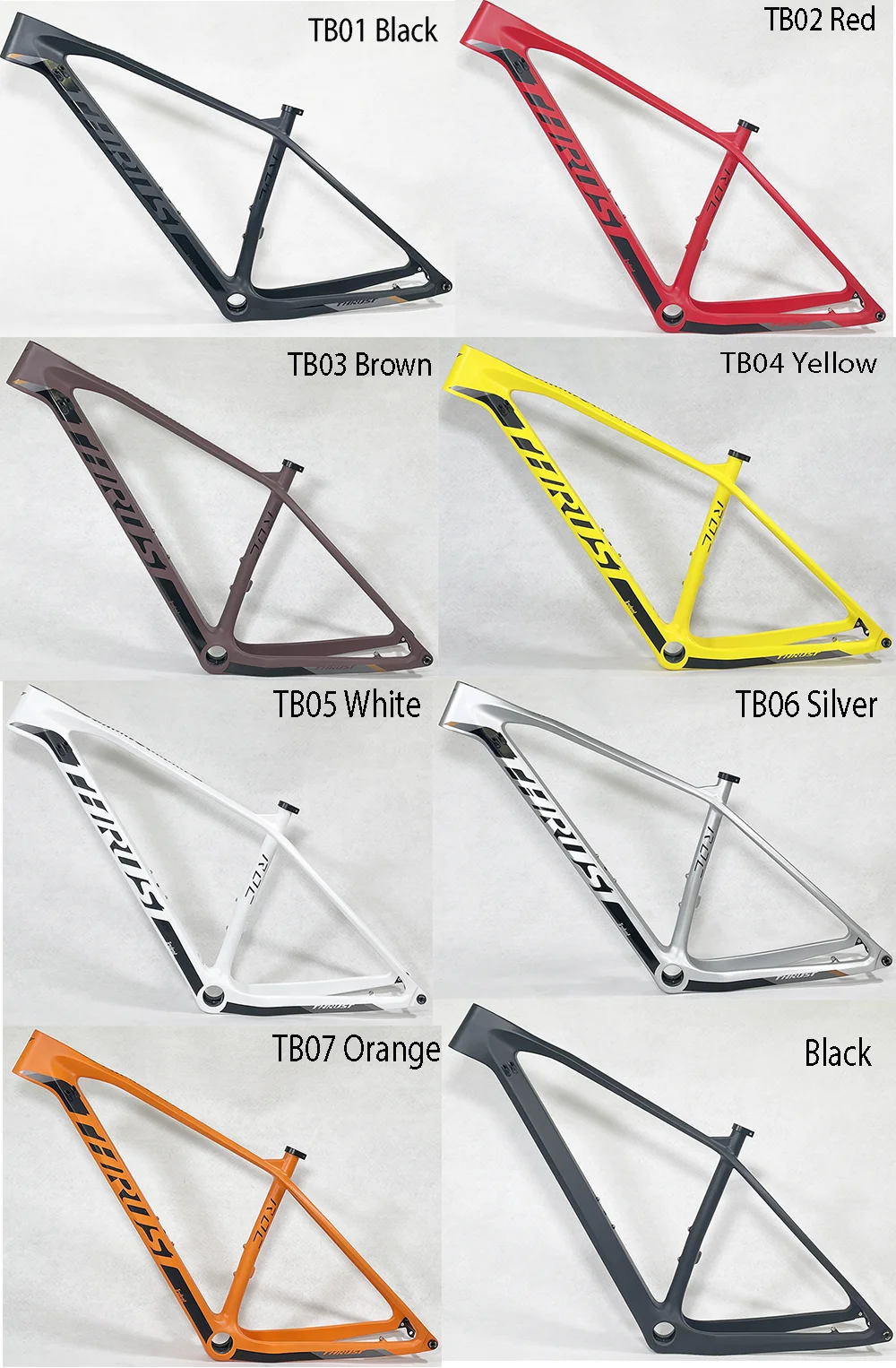 Bicycle Frame THRUST full carbon fiber boost frame mtb Outdoor Mountain bike accessories PF30 Frame 148*12 Maximum tire 2.35 hardtail mtb