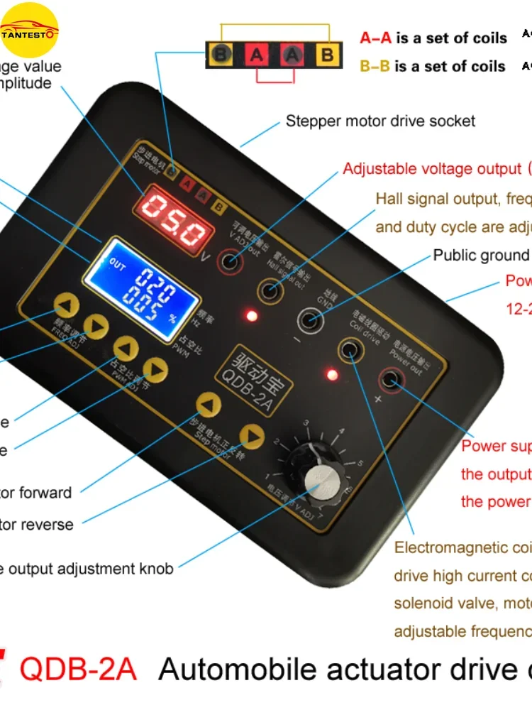Car Diagnostic Tool Car Coil Tester Car Fuel Injector Tester 2025 New Automobile Ignition Coil Test Injector Solenoid Valve Stepper Motor Tester Fault Detect Drive Simulator