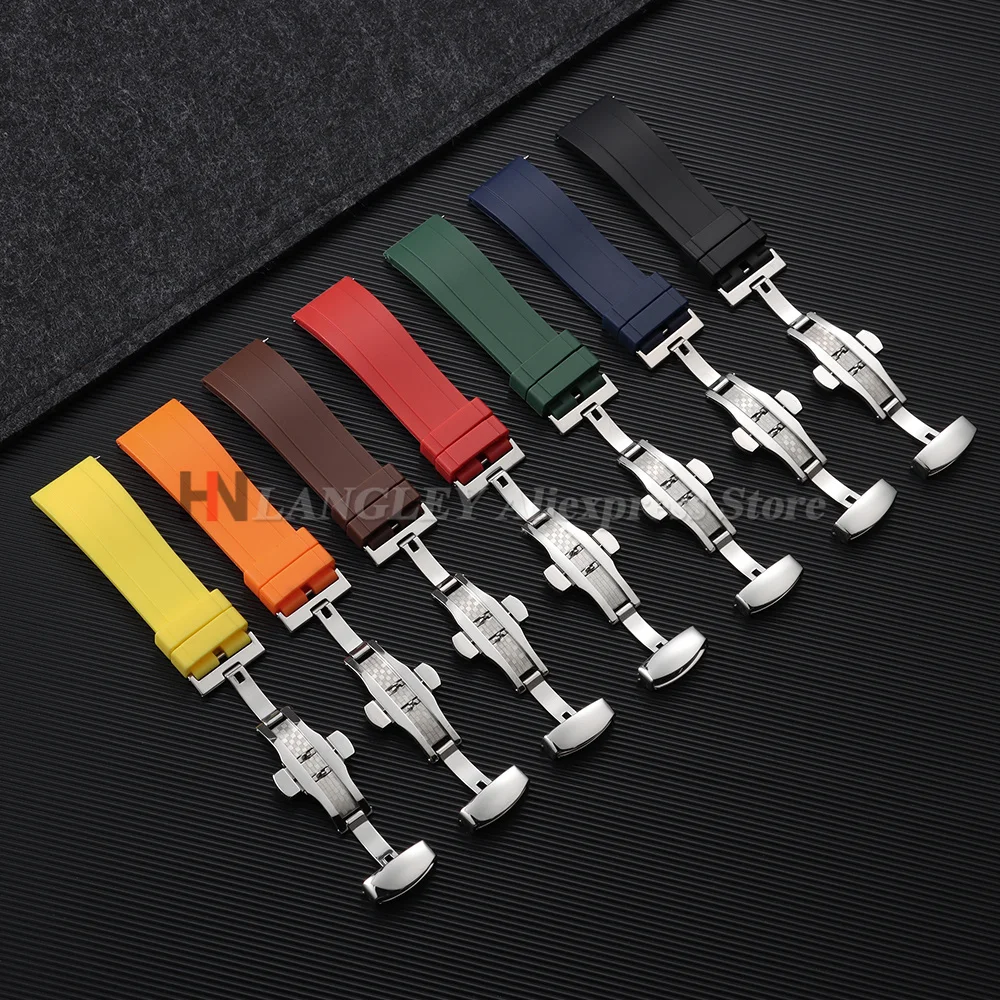 Premium Quick Release Rubber Watch Strap - Silicone Replacement Bracelet in Various Sizes