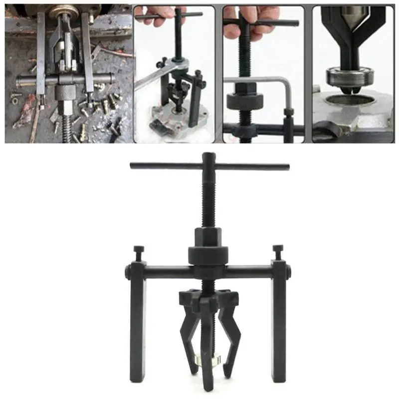 3 Jaw Pilot Bearing Puller Auto Motorcycle Bushing Remover Extractor