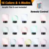 12 Pcs 3D Night LED Light Lamp Base 16 Colors Decorative Light Show Display Stand with Remote USB Cable for Acrylic Resin Glass 5