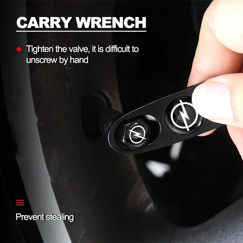 오펠 아스트라 j, 인시그니아, 아스트라 g, 코르사, 자피라 b, 모카 악세서리용 자동차 휠 타이어 밸브 시스템 캡 키체인 키링 배지