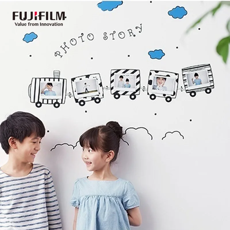 Fujifilm Instax Wide Film Black Border/White Edge Paper 10 -100 Sheets for Fuji Instant Camera 210 300 400 Link Wide Printer