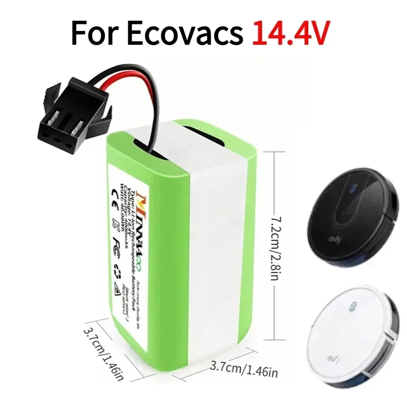 

NEW for Conga Li-ion Battery 14.4V 6800mAh Excellence 950 990 1090 1790 1990 Deebot N79S N79 DN622 Eufy Robovac 11S 12 X500