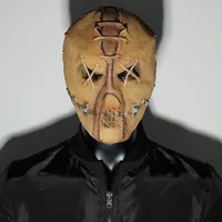 Máscara de calavera de terror para Halloween, Cosplay de esqueleto malvado aterrador, máscaras de látex de cara completa