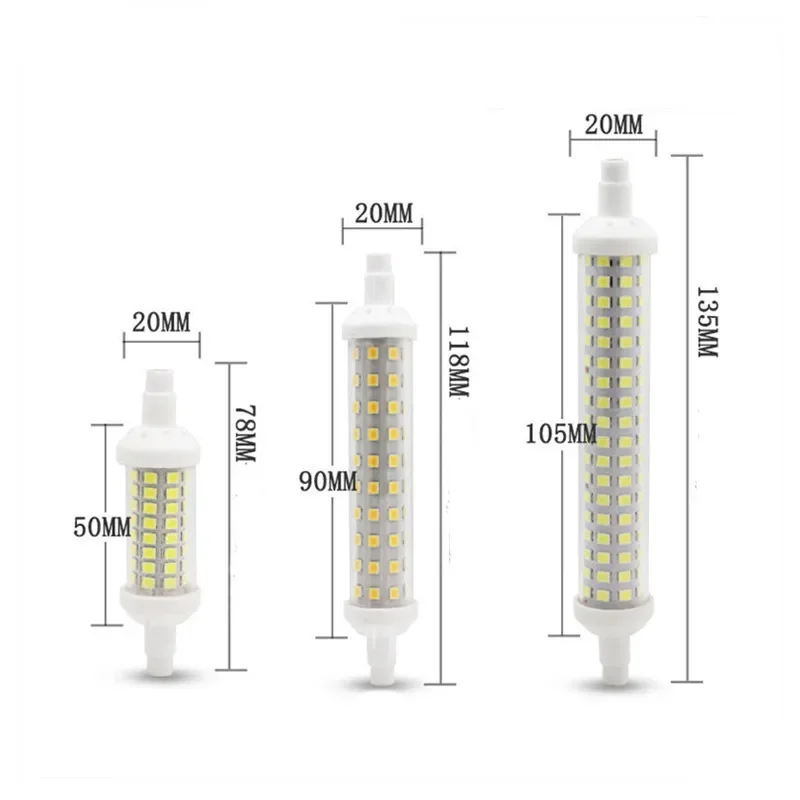 

Диммируемая лампа, 1x4x R7S, 20 Вт, 30 Вт, SMD 2835, 78 мм, 118 мм