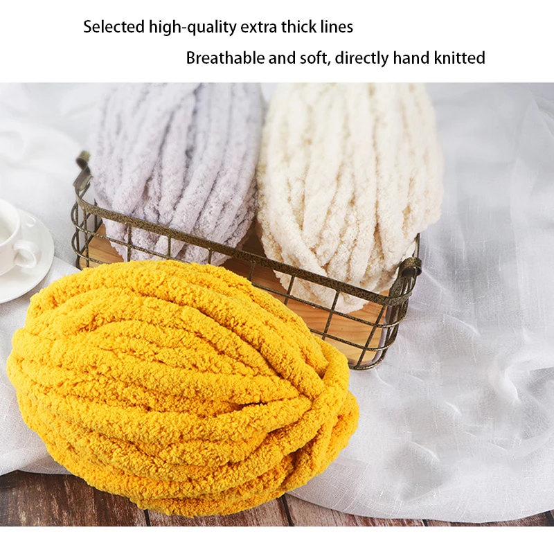 Description Picture 2 of itemThick Ice Strip Wool Good Looks Sausage Yarn Soft Finger Knitted Blanket Cat Nest Thread Hook Bag Seat Cushion