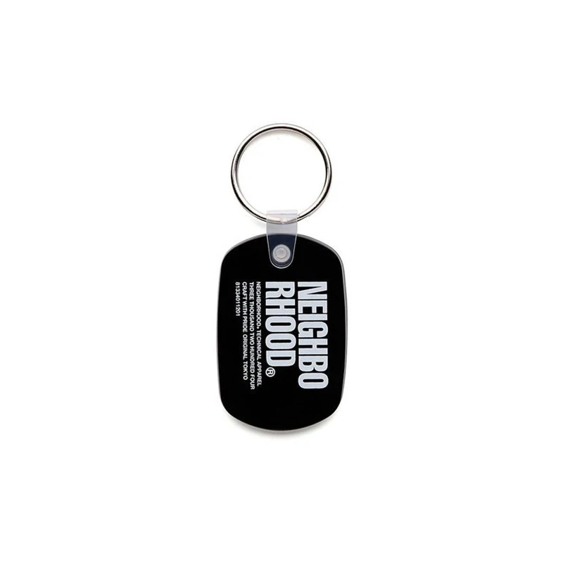 NEIGHBORHOOD Trendy Brand NBHD Keychain Pendant Brand Retro Minimalist Buckle Accessory Pendant Black White Frosted Pendant