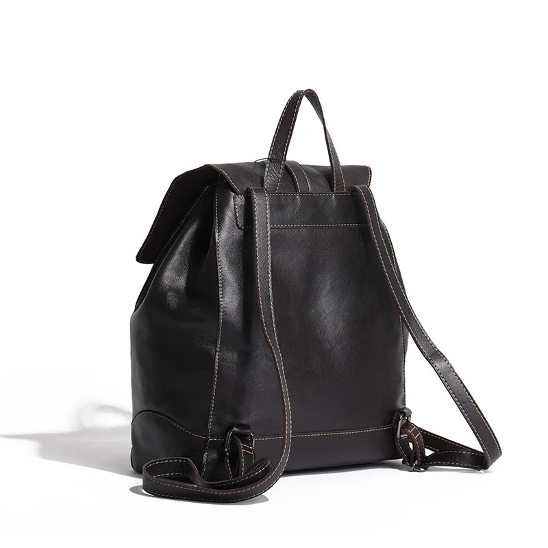 New Women Leather Backpack Retro Luxury Brand Bags