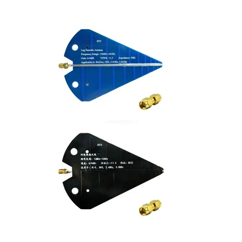

Log Periodic UWB Antenna 1300MHz-10GHz Widebands Circuit Board 50Ω for UWB 6-9dB Dropship