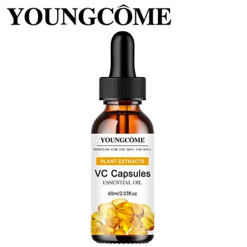 YOUNGCOEM Vitamin C CAPSULES Essence Anti-oxidation Skin Brightening VC Essential Oil Hyaluronic Acid Local Facial Essence