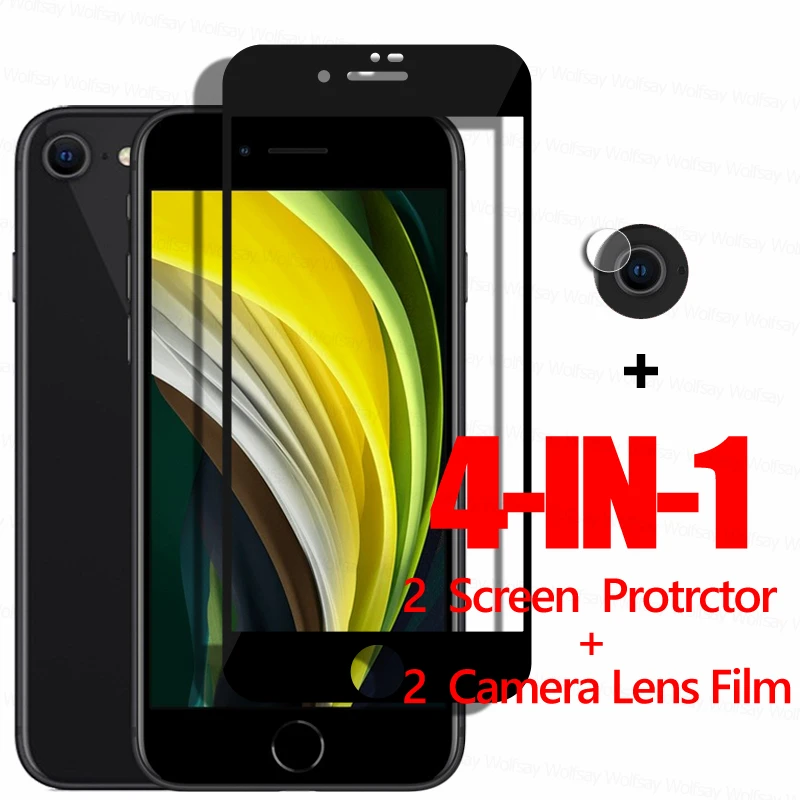 Vetro Pieno Di Colla Per Iphone Se 3 5G Protezione Dello Schermo Iphone Se 3 2020 6 7 8 Xr Pellicola Per Telefono In Vetro Temperato Per Apple Iphone 