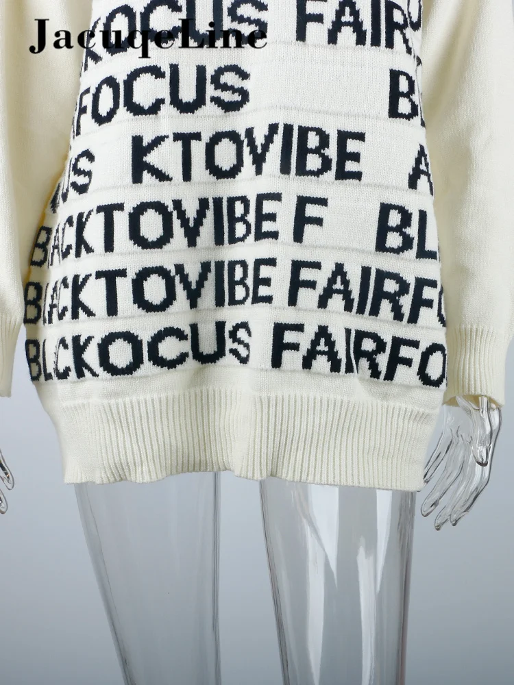 oversized letter sweater