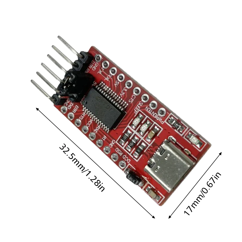 FT232RL FTDI TYPE-C USB 2.0 3.3V 5.5V to TTL Serial Adapter Module for Arduino FT232 Pro Mini USB Type C TO TTL 232