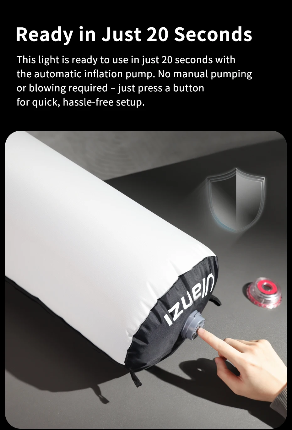 AL60 AL120 68W 136W Inflatable Air Tube Light APP Control LED Light 2700K-6500K