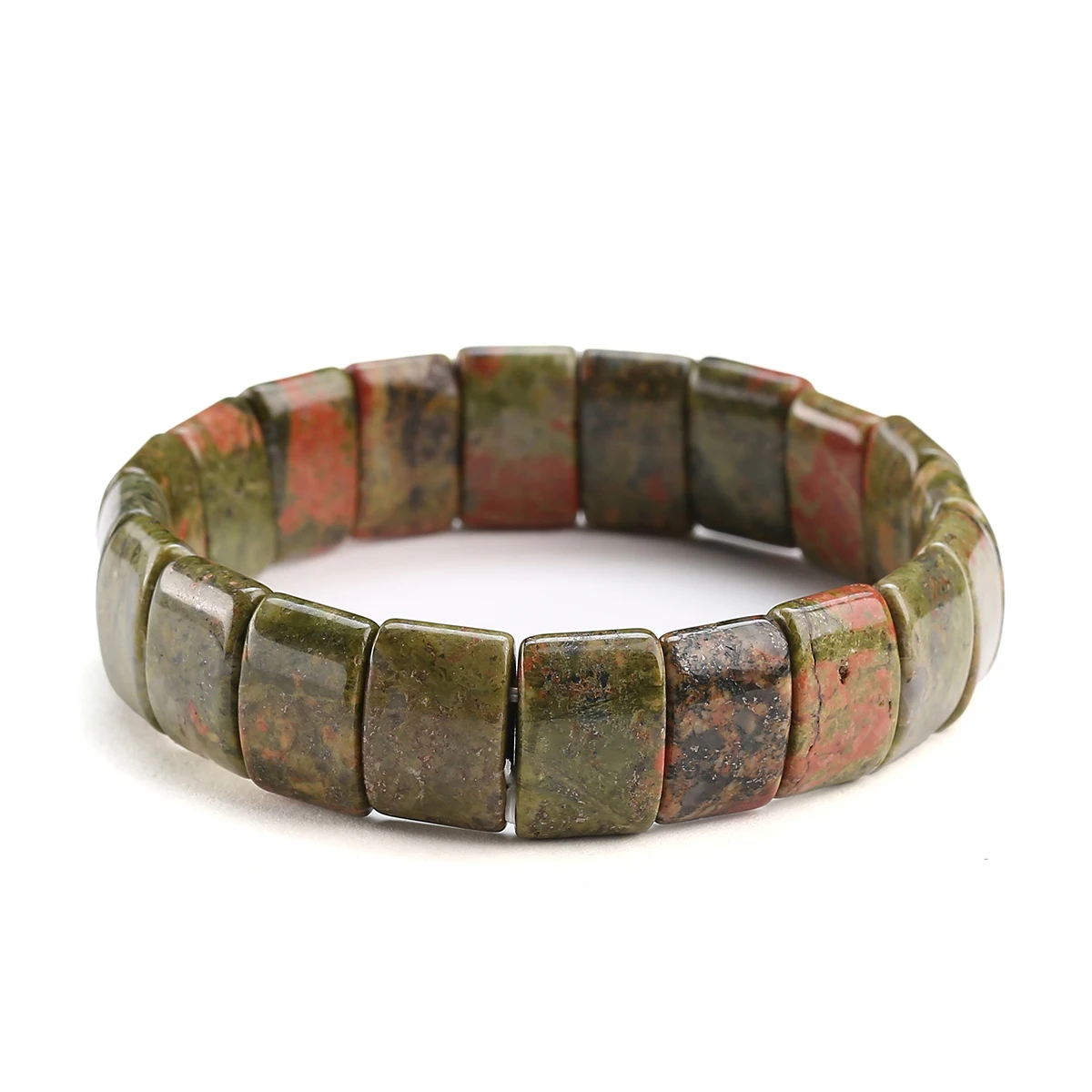 JD Naturstein Gelber Tigerauge Perlen Quadratische Armreifen für Männer und Frauen Mode Reiki Heilarmband Yoga Handgelenkschmuck Paar-Geschenk – Detail 7