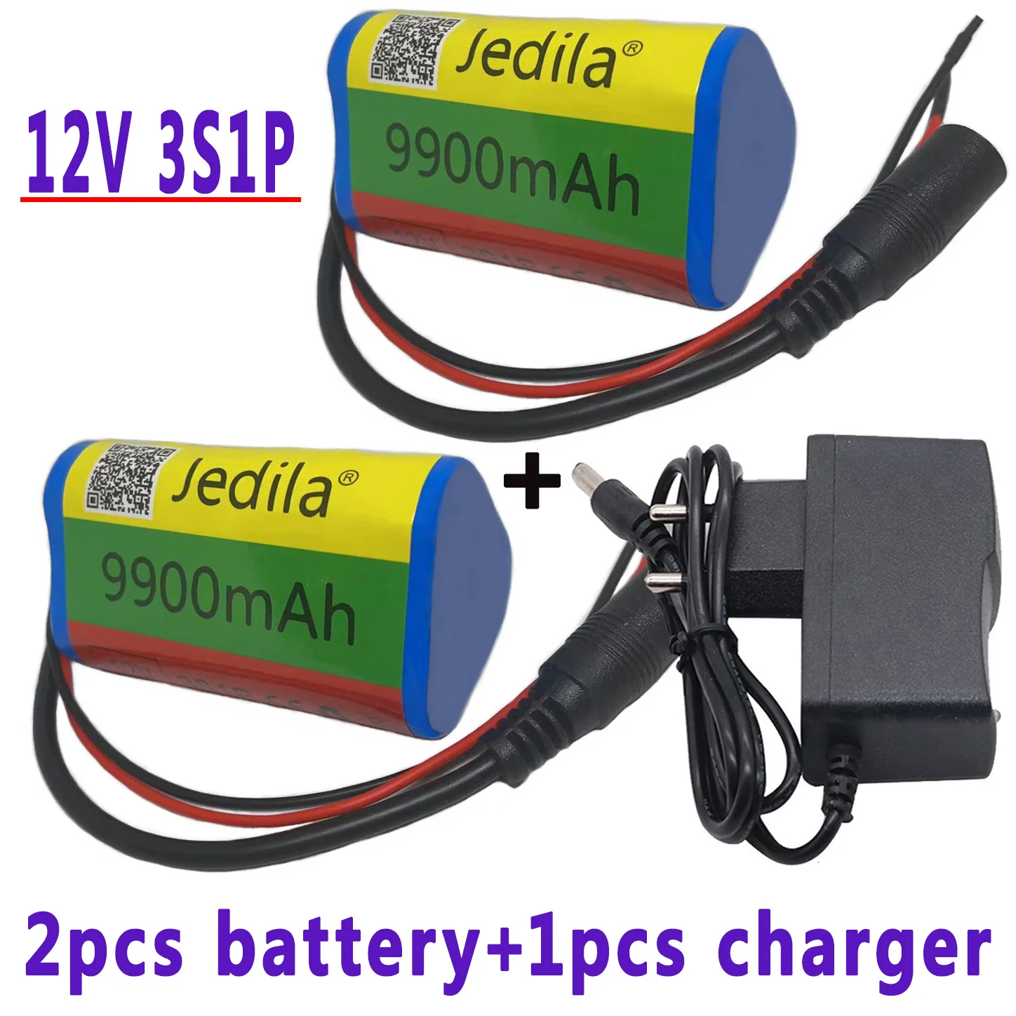 Rechargeable Battery Battery Charger 12V 9900 mAh 3S1P 18650 Lithium Battery Pack 1A Charger