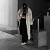 Neo Mint Vintage Luxury Long Faux Fox Fur Coat Women 2024 Winter Warm Fluffy Fur Jacket Female Street Furry Outerwear Overcoat 2