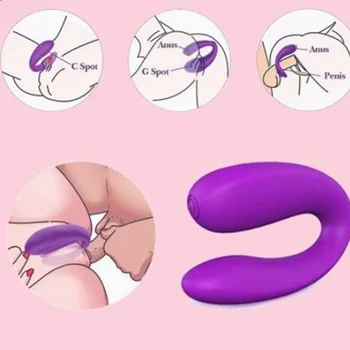 Couple Vibrator Sex Toys For Women Vagina Clitoris Stimulate U Type Vibrator G-Spot Massage Female Masturbator Adults Products 2