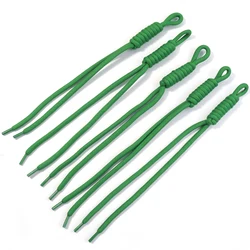 Colorful Handmade Braided Nylon Rope Lanyard Set for DIY Crafts and Accessories (Deep Green)