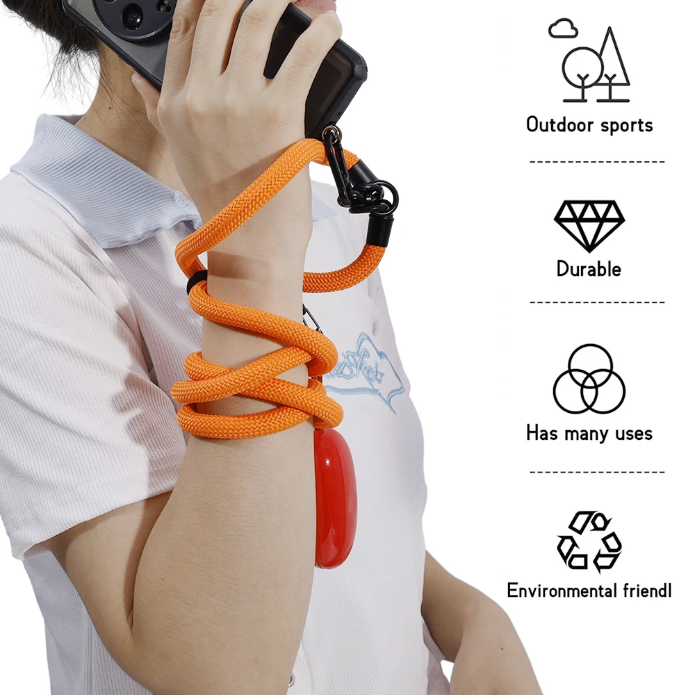 Universal Crossbody Phone Lanyard with Tether Tab - 120cm Thick Neck Hanging Rope