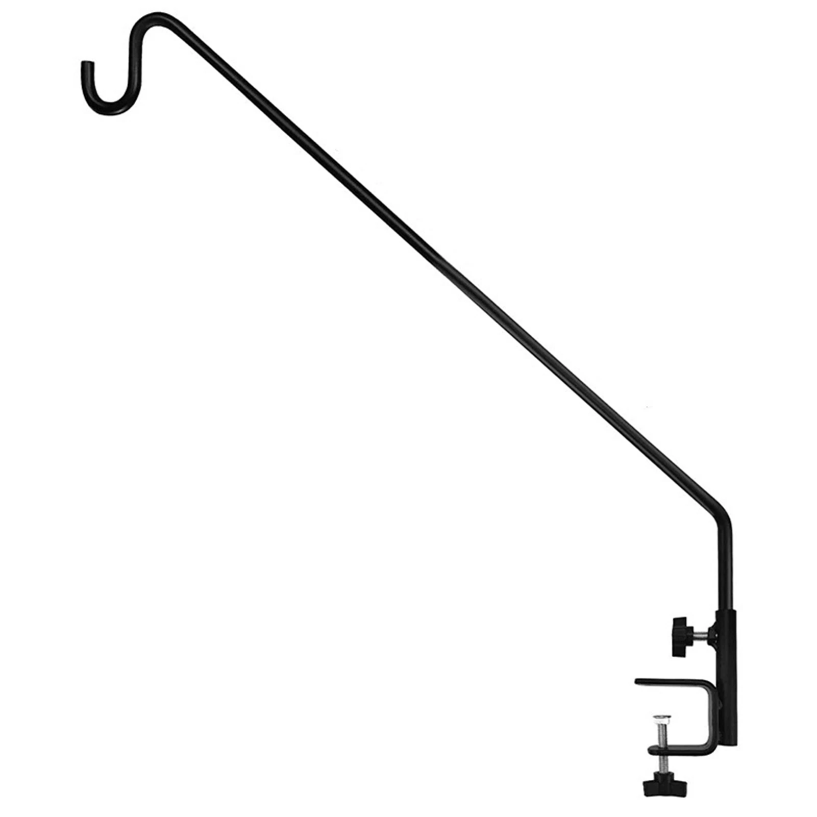 Heavy Duty Deck Rail Pole Deck Hook Adjustable Metal Railing Hooks for Hanging Bird Feeder
