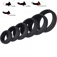 Silikon Cock Ring Penis Verbessern Erektion Verzögerung Ejakulation Cockring Sex Spielzeug Für Männer Vorhaut Lock Samen Ring Sex Shop 1
