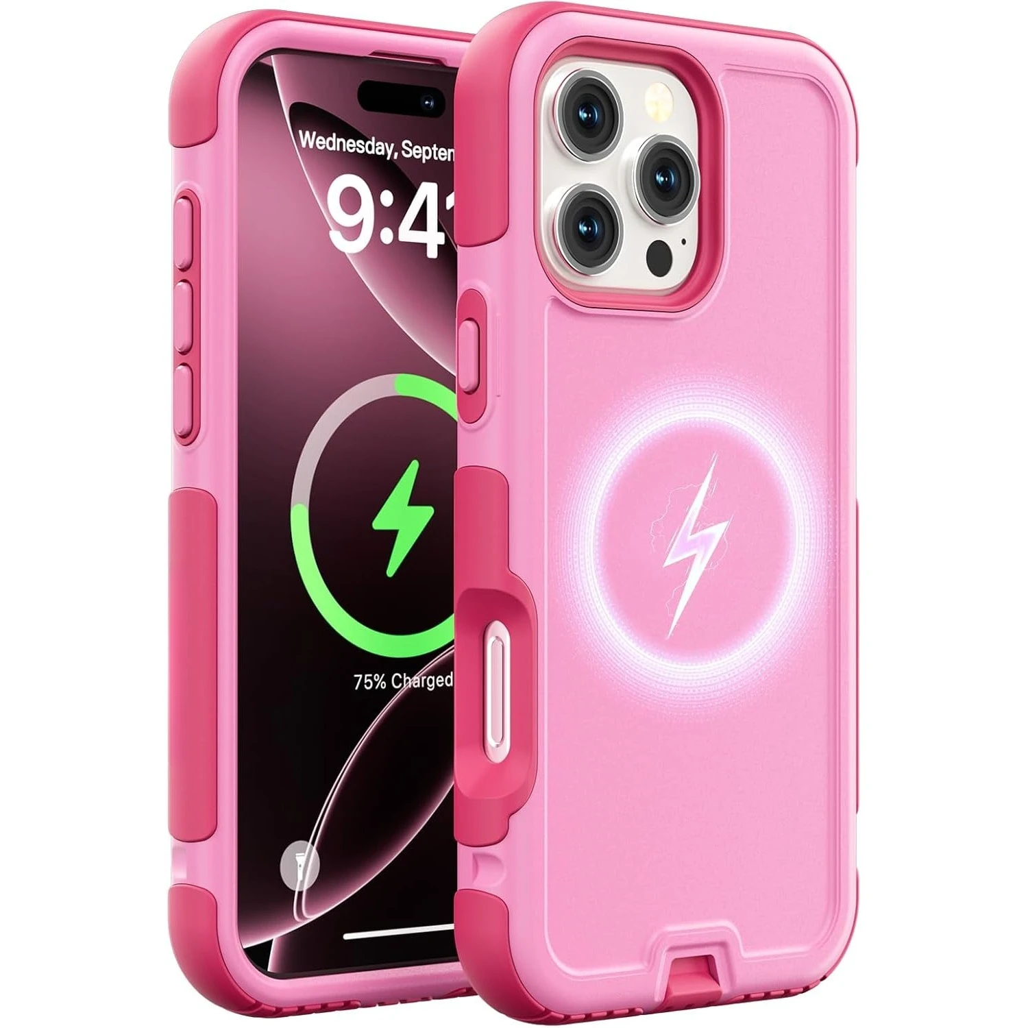 Rugged Heavy Duty Military Grade Armor Phone Case with MagSafe Shockproof Protection