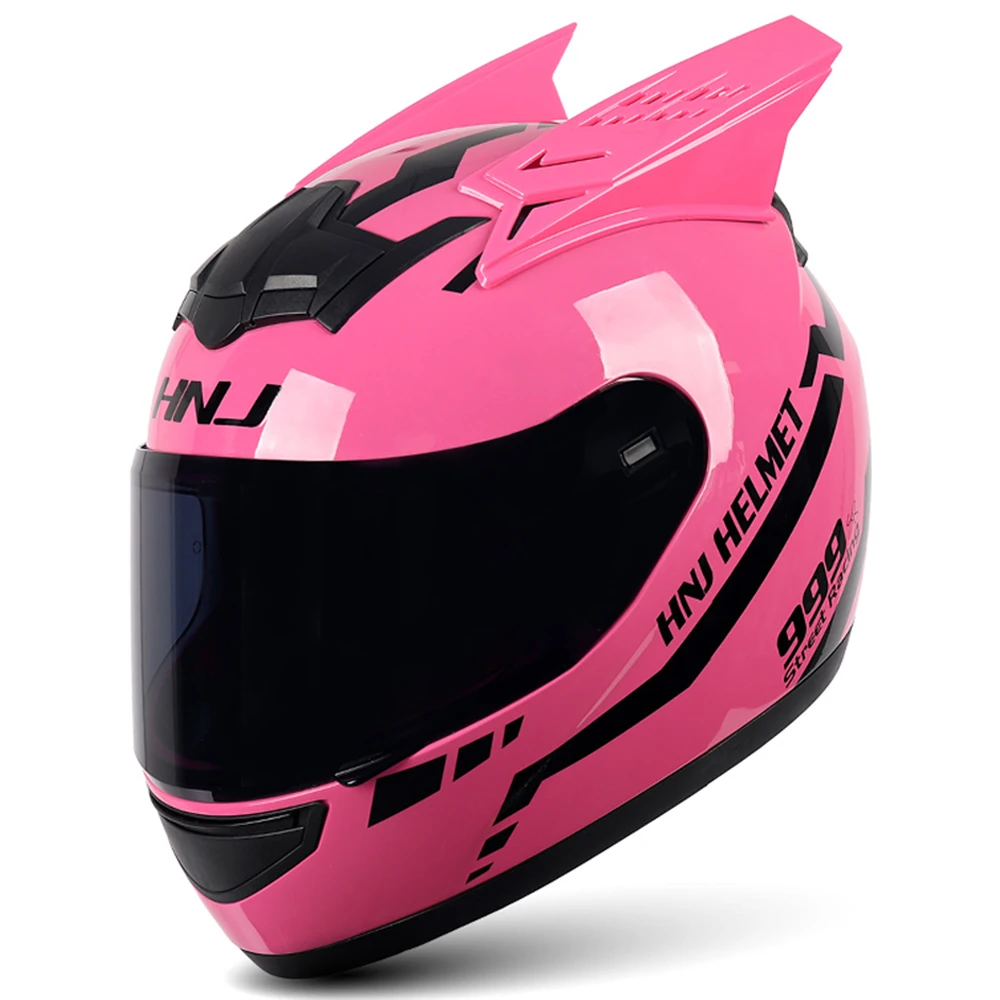 Raad AIDS Authenticatie Vrouwen Mannen Moto Helm Motorhelm Persoonlijkheid Full Face Motorbike  Motocross Roze Moto Oor Helm Crossmotor Helmen| | - AliExpress