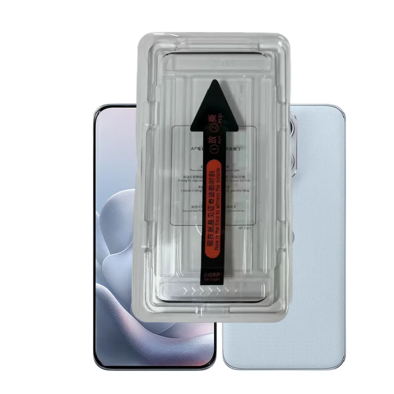 Premium One-Click Dust-Free Tempered Glass HD Screen Protector - Available as Single or Double Pack