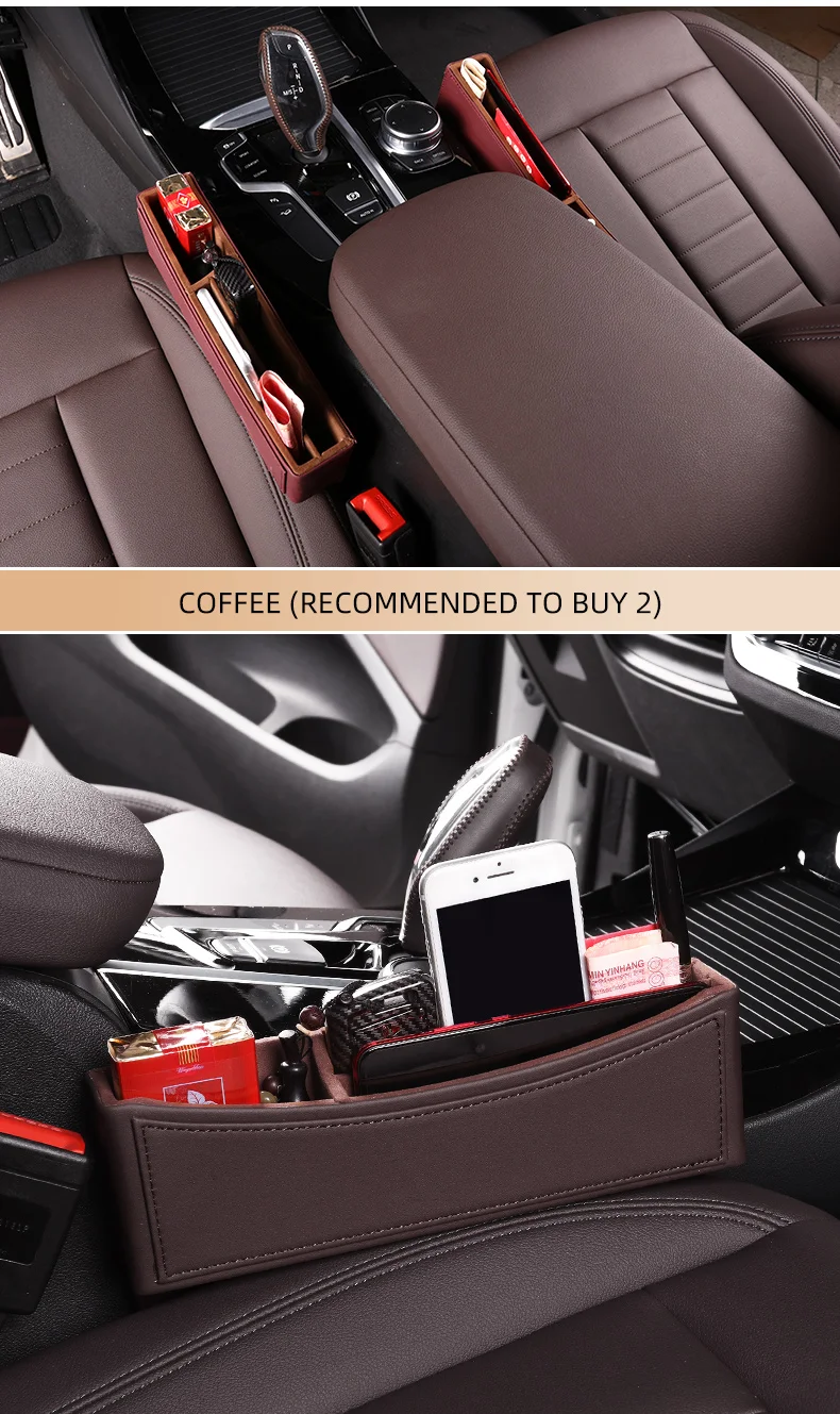 Universal Auto Sitz Lücke Schlitz Tasche Auto Nische Lagerung box Sitz  Spalt Organizer Innen Zubehör Für BMW F30 F10 G30 g38 G20 - AliExpress