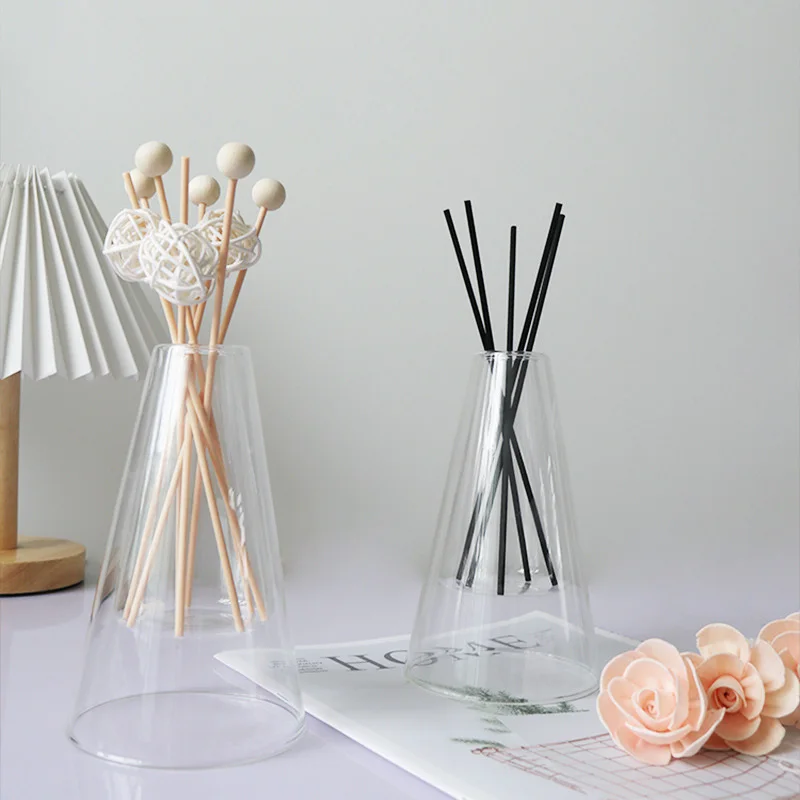 Transparent Aromatherapy Diffuser Bottle Glass Essential Oil Organizers Storage Containers Hydroponic Flower Pot Home Decoration home fragrance products