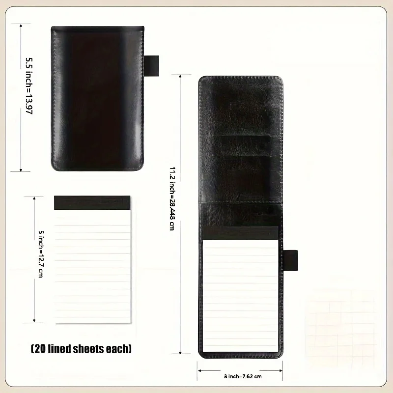 Compact Waterproof Notebook with Stylish Hard Cover and Pen Set