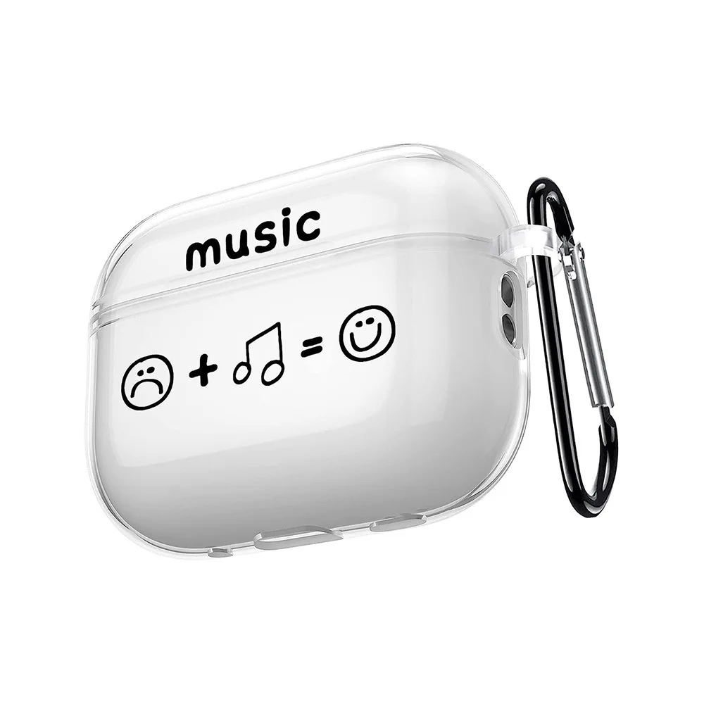 Creative music expression graffiti earphone protective case suitable