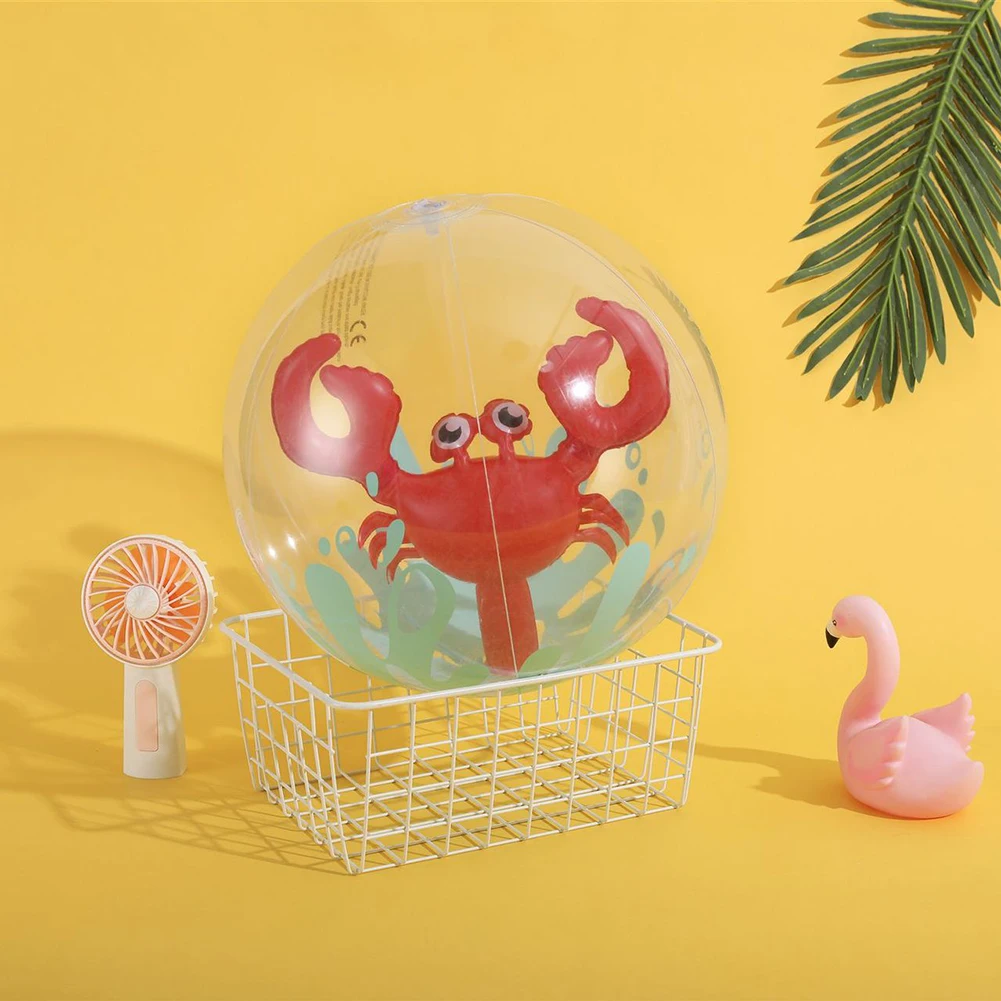 Inflatable Ball Toys PVC Elastic Blow Up Swimming Ball Crack Resistance Durable Portable Easy Operation for Holiday Game Party