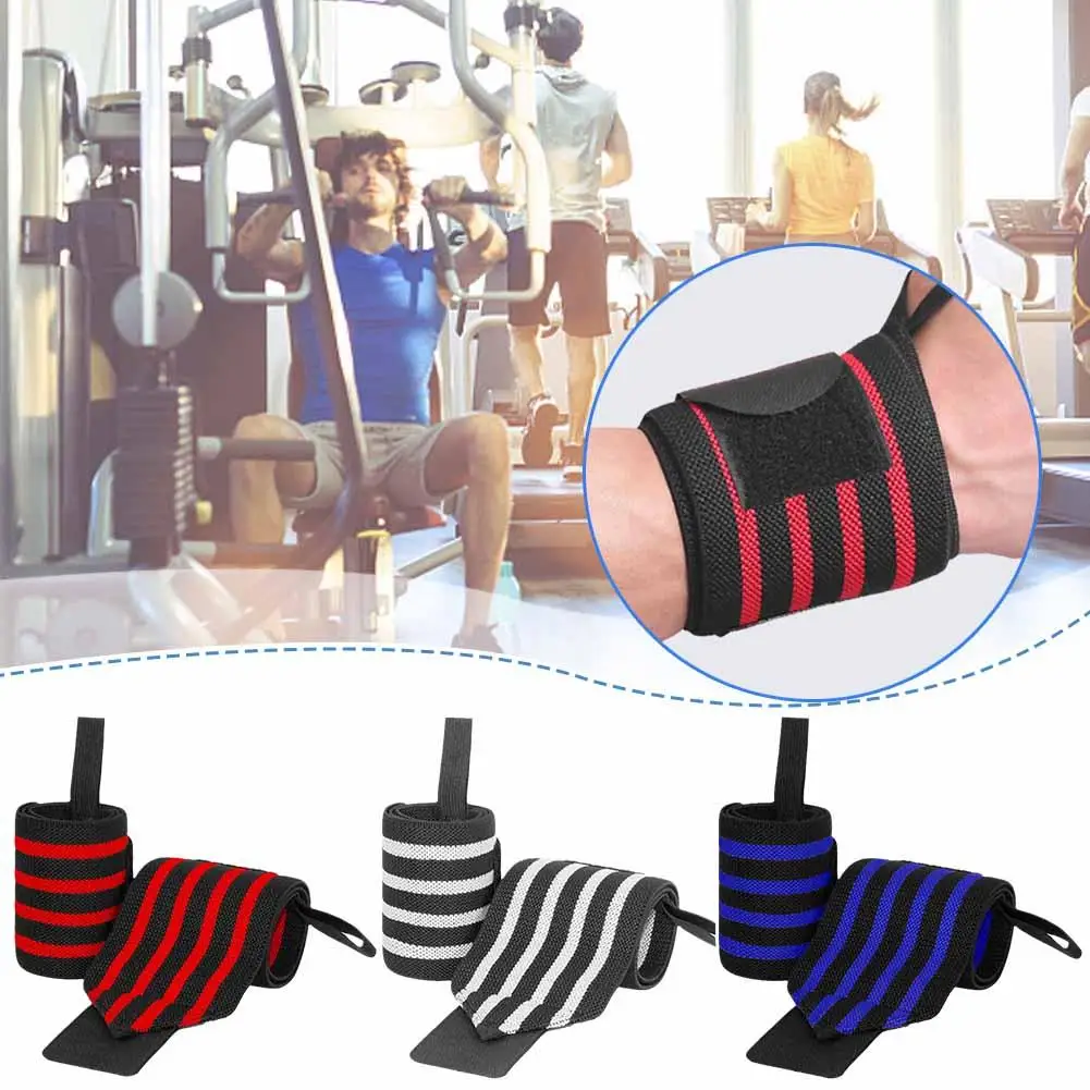 

Weight Lifting Wristband Elastic Breathable Wrist Wraps Bandage fitness Support Gym Powerlifting Equipment Strap Accessorie P4W9