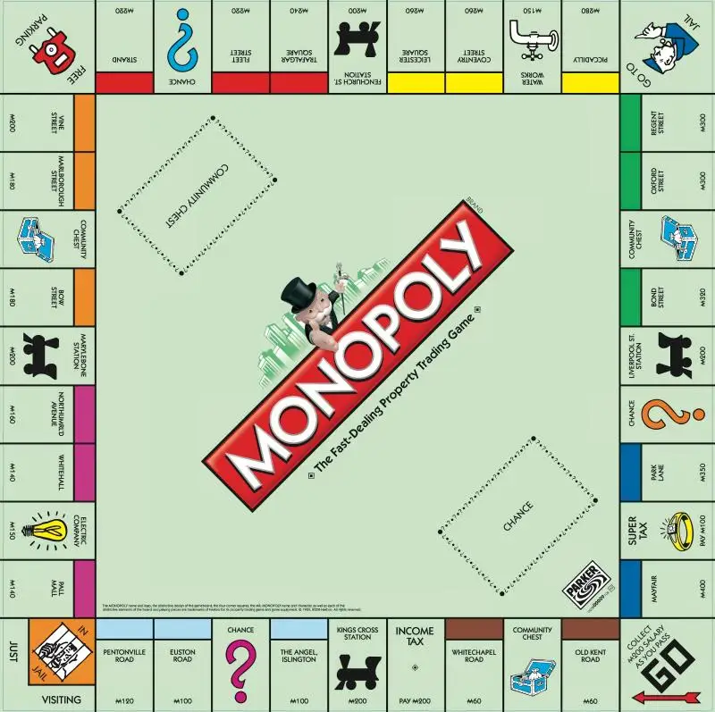 6x6ft Personalized Monopoly Rich Property Game Casino Monday Frame Custom Photo Studio Background Backdrop Vinyl 180cm x 180cm